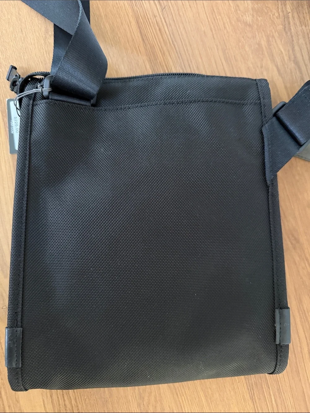 Tumi Black Nylon Compact Messenger Crossbody Bag